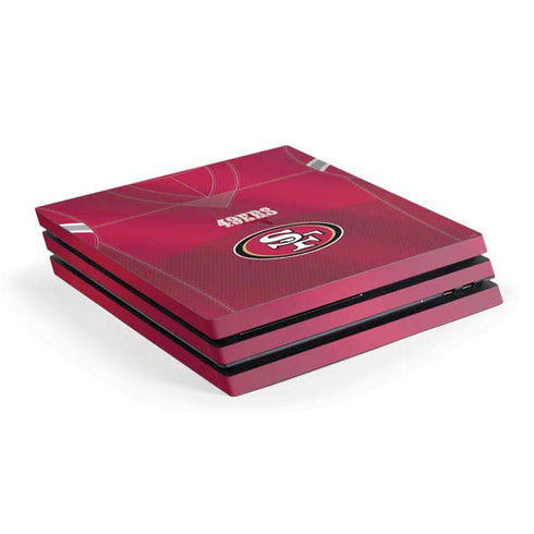 NFL San Francisco 49ers Team Jersey PS4 Pro Console Skin